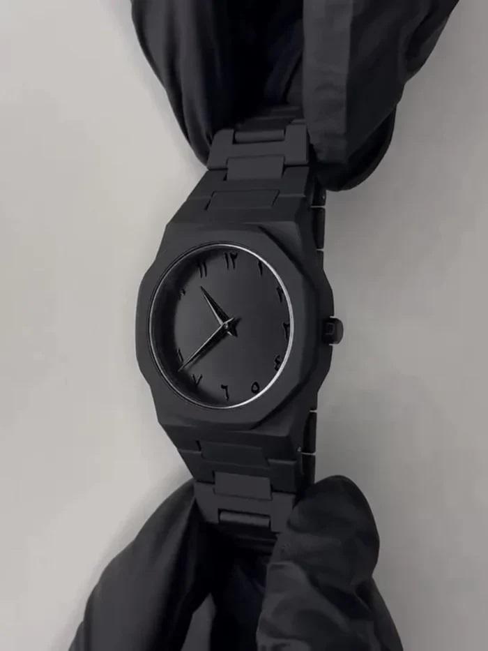 Black Arabic watch