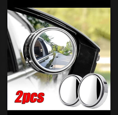 2 Pcs Car Round Side Mirror