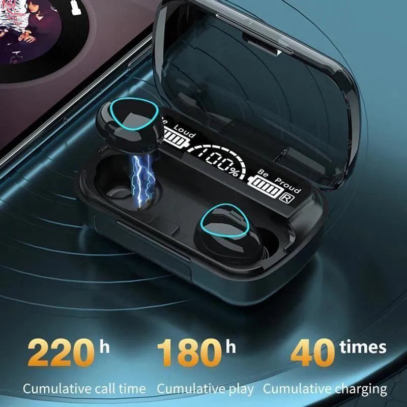 M10 TWS Earbuds Super Bass
