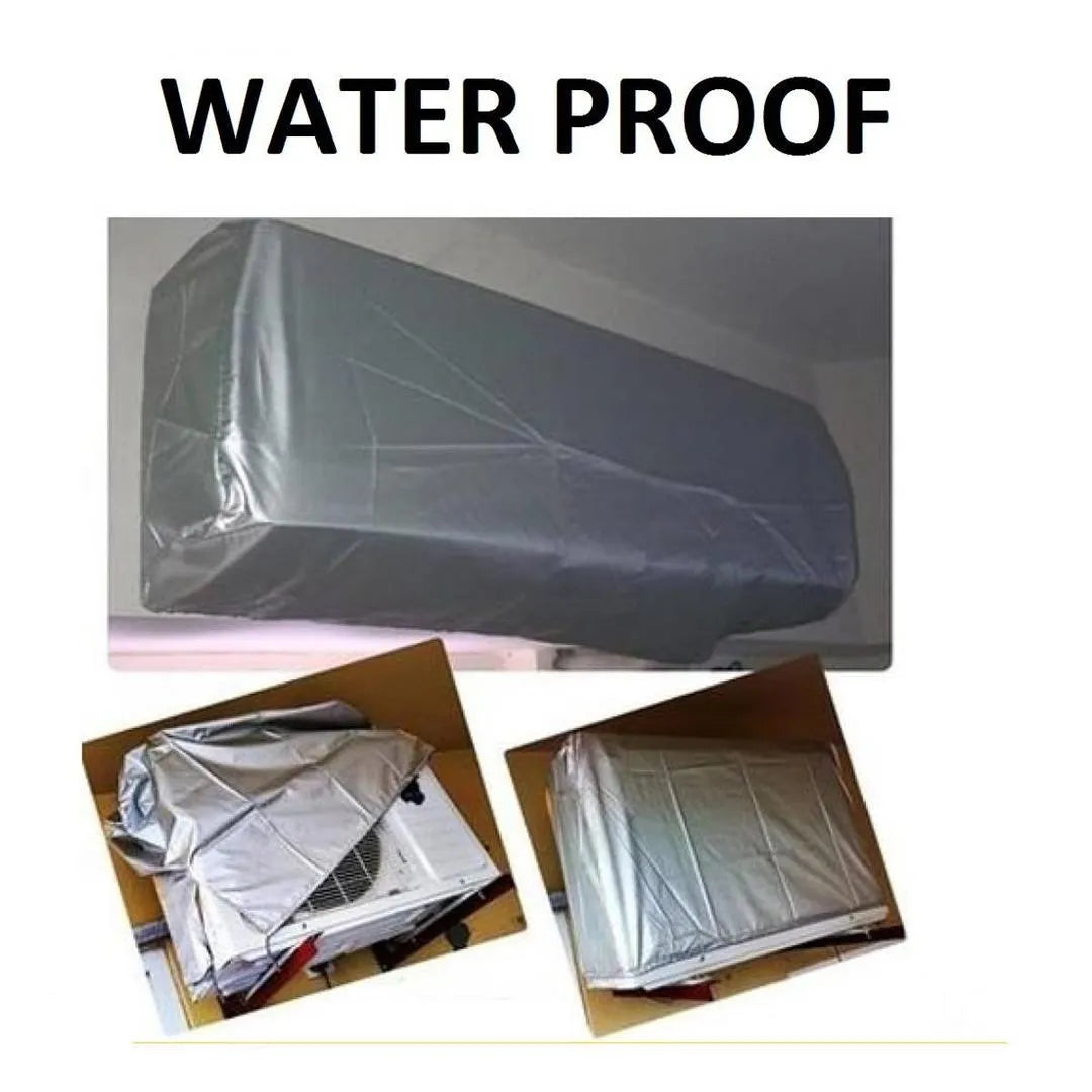 2 Pcs Polyester Plain AC Cover